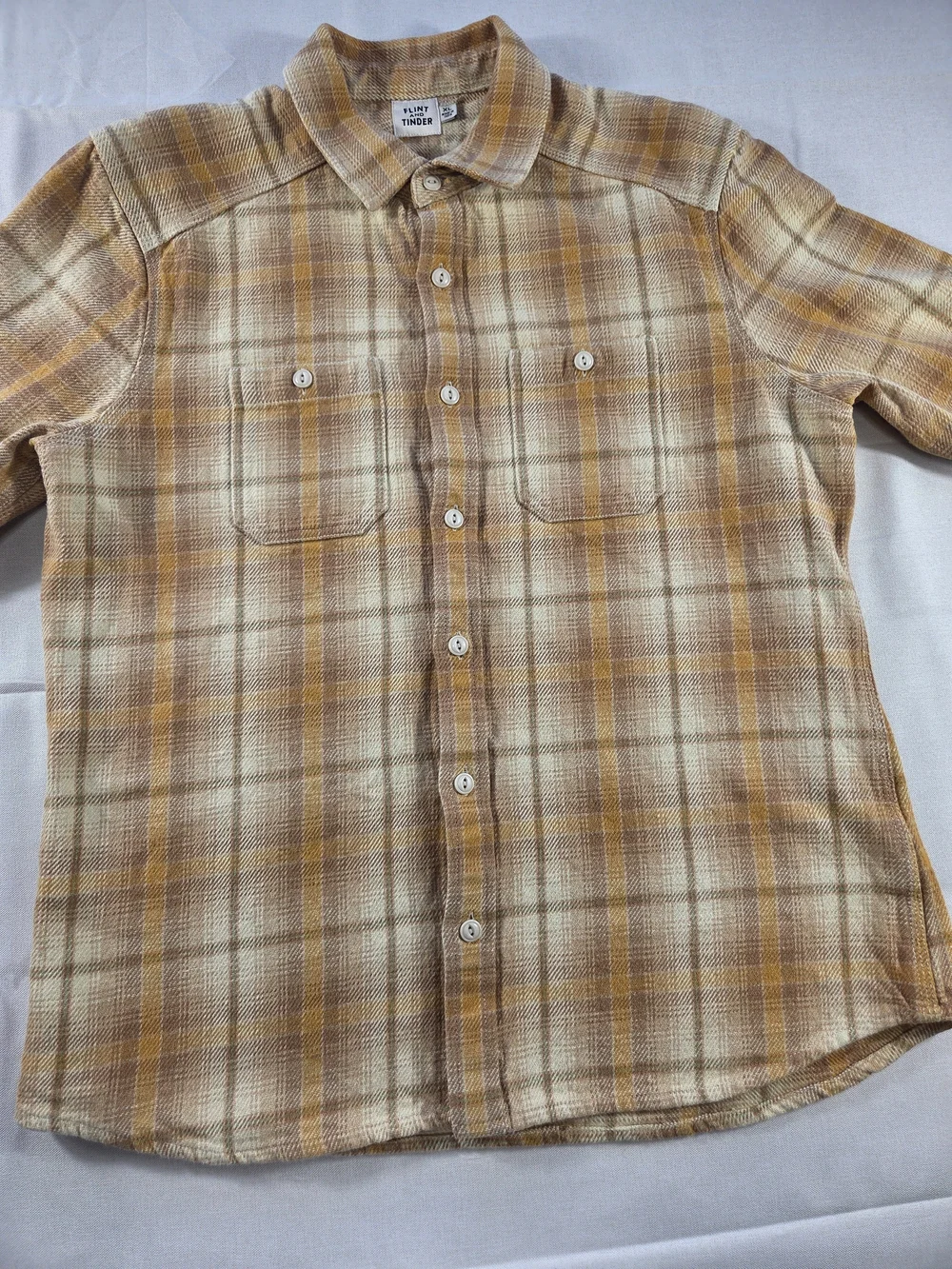 Flint and Tinder Plaid Flannel Work Shirt XL Huckberry
